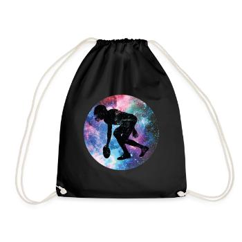 Joueurs de football américain - Sac de sport léger - noir - Devant