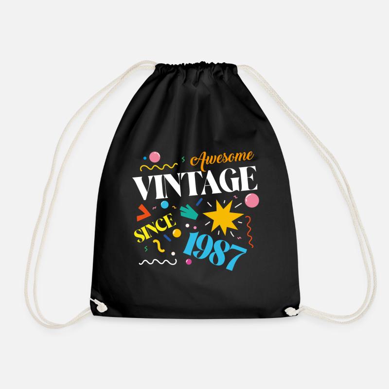 1987 Vintage - Turnbeutel - Schwarz
