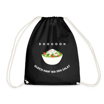 Gleich ham' wa den Salat Lustiger Spruch Meme - Sac de sport léger - noir - Devant