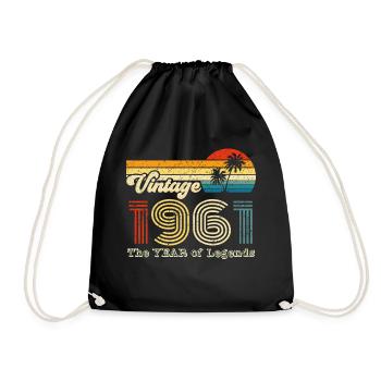 Millésime 1961 - Sac de sport léger - noir - Devant