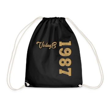 Millésime 1987 - Sac de sport léger - noir - Devant