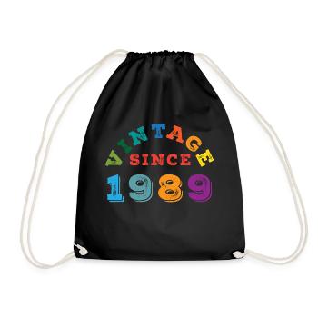 Millésime 1989 - Sac de sport léger - noir - Devant