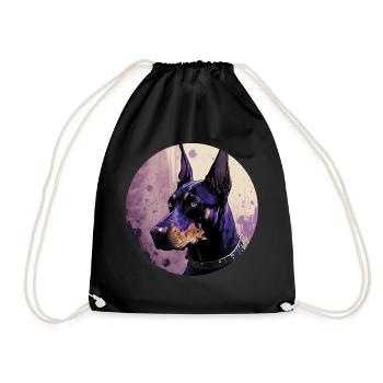 Cool Doberman - Sac de sport léger - noir - Devant