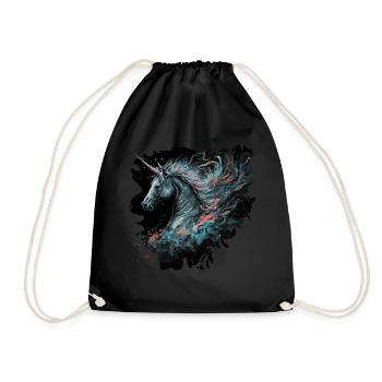 Unicorn Fancy - Drawstring Bag - black - Front