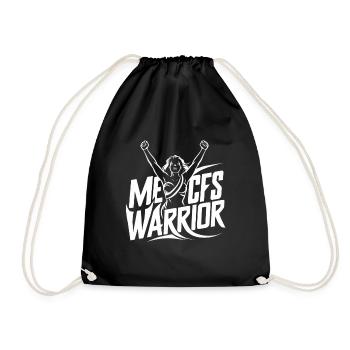 ME/CFS Warrior - Myalgische Enzephalomyelitis - Turnbeutel - Schwarz - Vorne