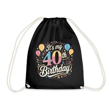 It's my 40th Birthday - Sac de sport léger - noir - Devant