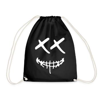 Visage rieur - Sourire - Halloween X - Sac de sport léger - noir - Devant