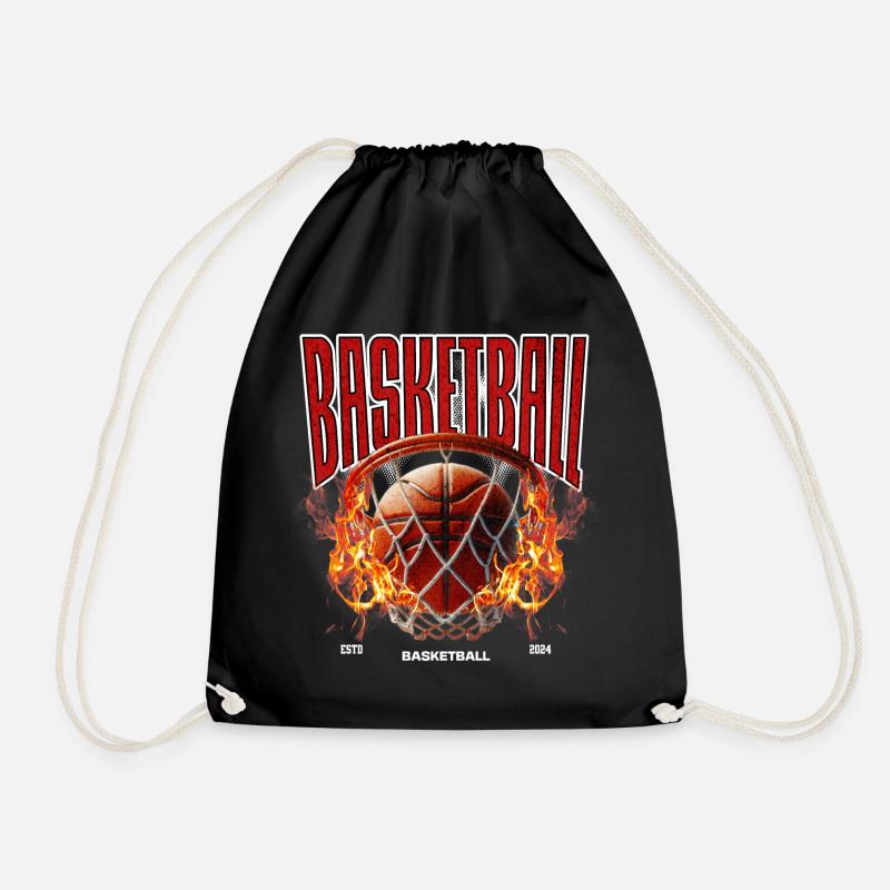 Basketball Basketballer - Turnbeutel - Schwarz