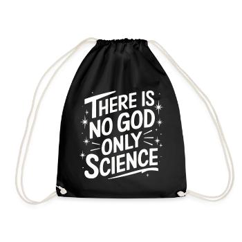 Atheismus Atheist Anti-Religion Agnostiker - Turnbeutel - Schwarz - Vorne