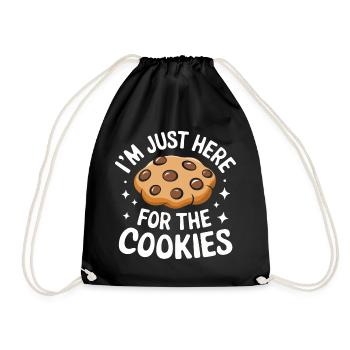 Cookies Cookie Biscuits Biscuits Chocolate - Drawstring Bag - black - Front