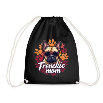 Frenchie Mom - Turnbeutel - Schwarz - Vorne