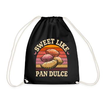 Verliebt in Pan Dulce - Turnbeutel - Schwarz - Vorne