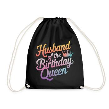 Husband, Spouse, Family, Wedding - Drawstring Bag - black - Front