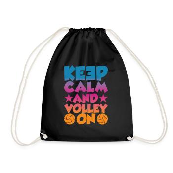 Restez calme et volez - Sac de sport léger - noir - Devant