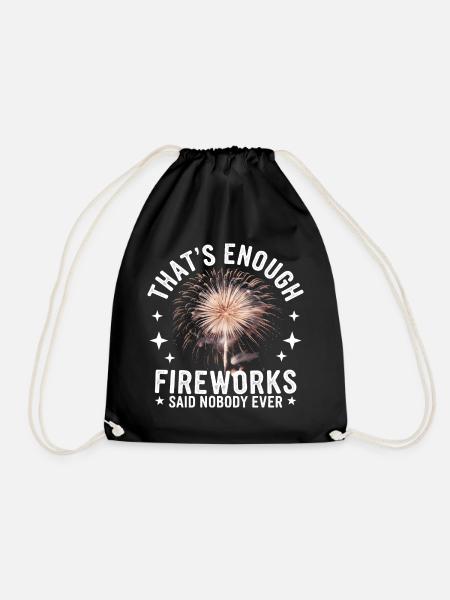 Pyrotechniker Feuerwerk Pyrotechnik - Turnbeutel - Schwarz