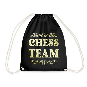 Chess Team - Drawstring Bag - black - Front