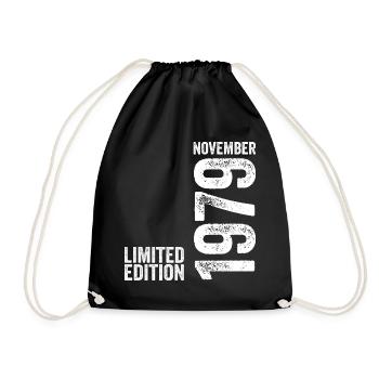 November 1979 Limitierte Auflage November 1979 - Turnbeutel - Schwarz - Vorne