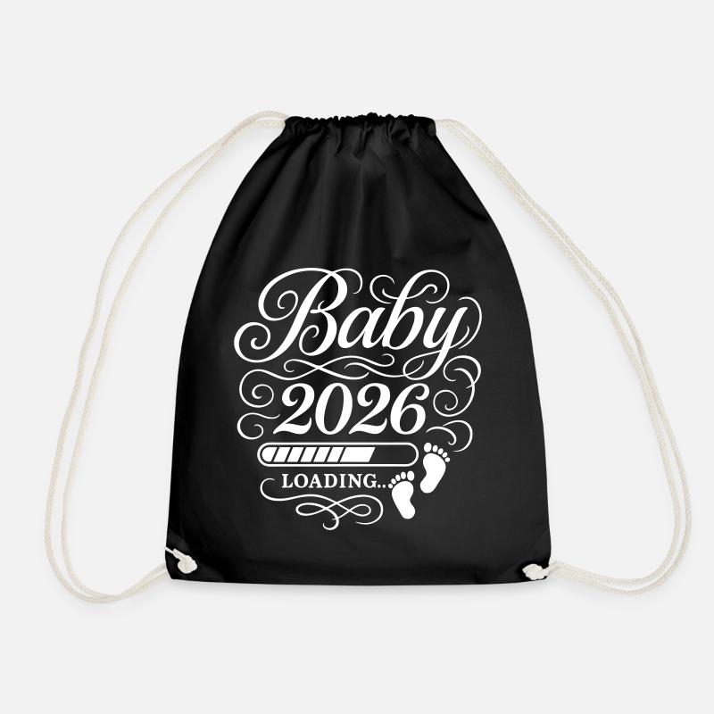 Baby 2026 Loading - Turnbeutel - Schwarz
