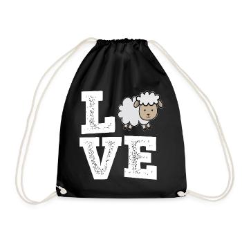 Berger Berger Berger Berger Fermier Troupeau de moutons - Sac de sport léger - noir - Devant