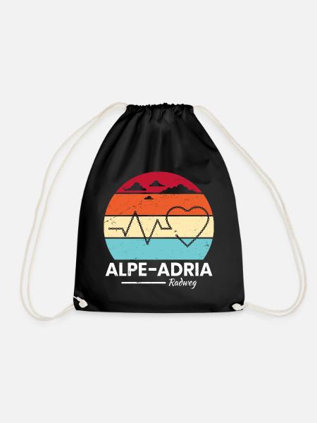 Alpe-Adria Fahrrad - Turnbeutel - Schwarz