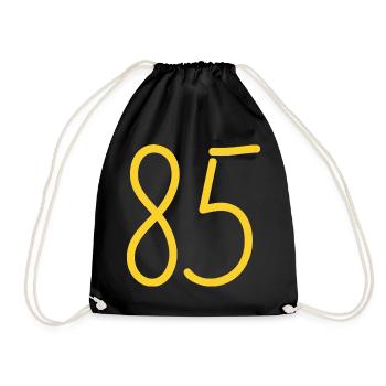 85 - Drawstring Bag - black - Front