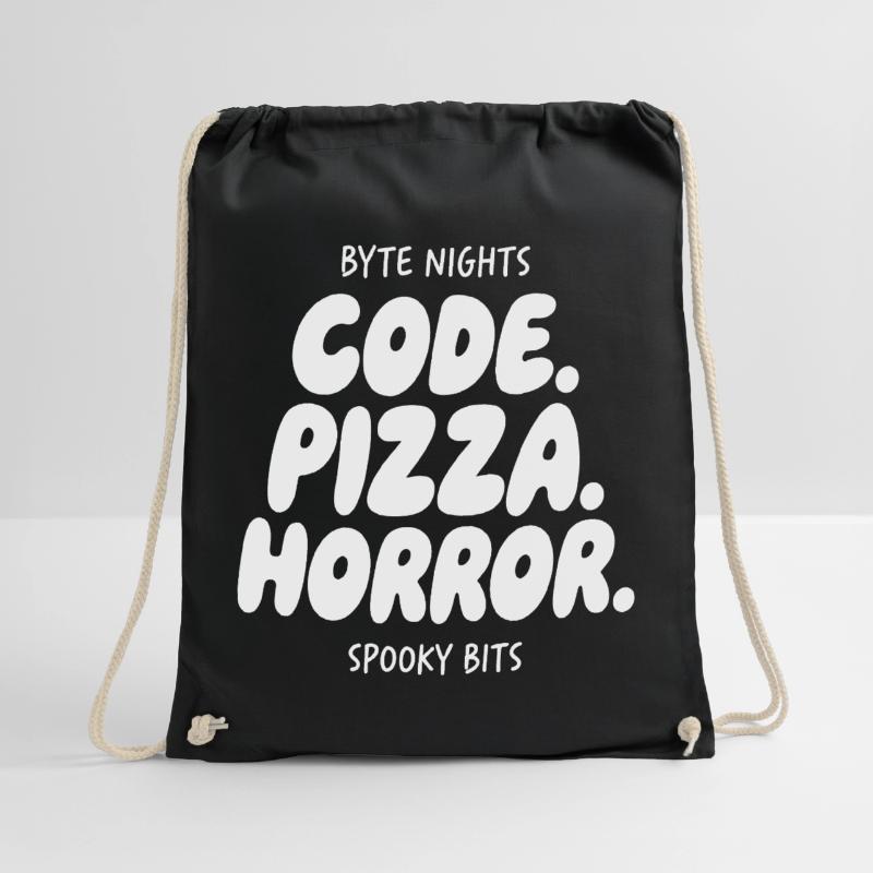 Byte Nächte: Code Pizza Horror Turnbeutel