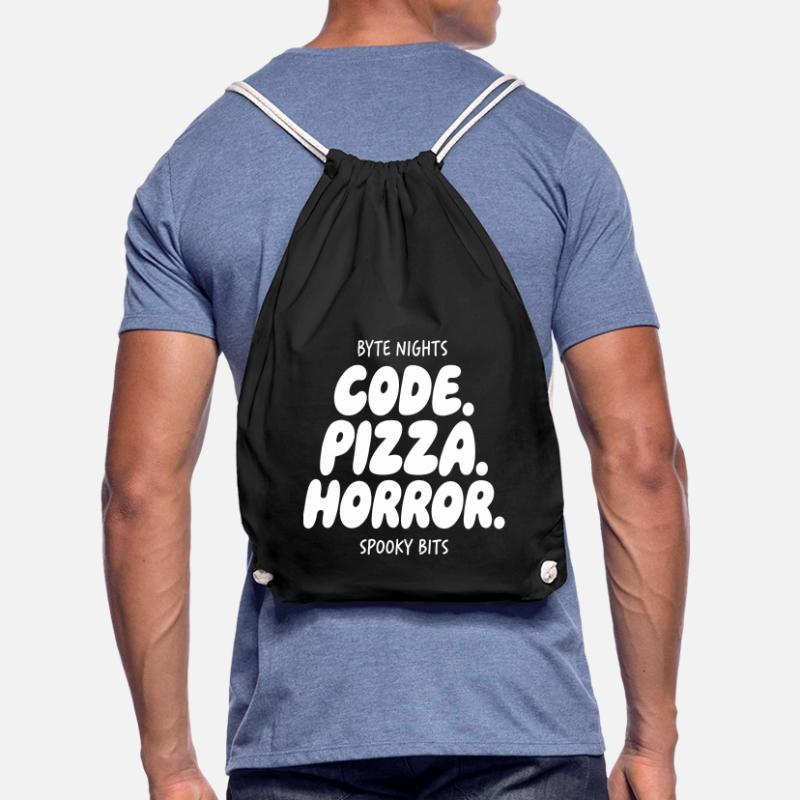 Byte Nächte: Code Pizza Horror Turnbeutel