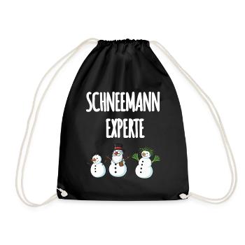 Snowman Expert - Drawstring Bag - black - Front