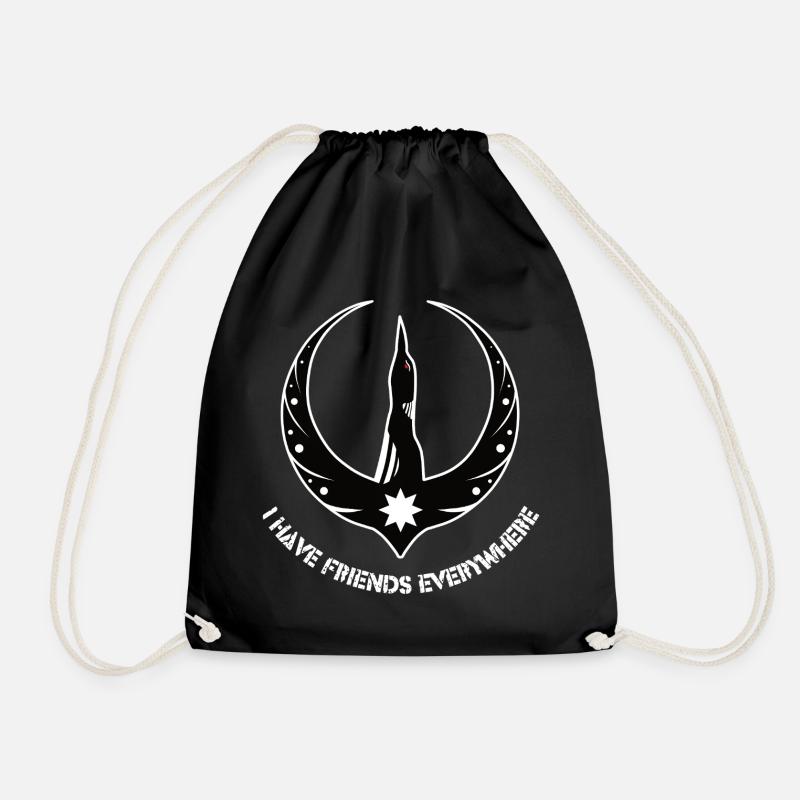 Rebellion Loon with Friends everywhere - Turnbeutel - Schwarz