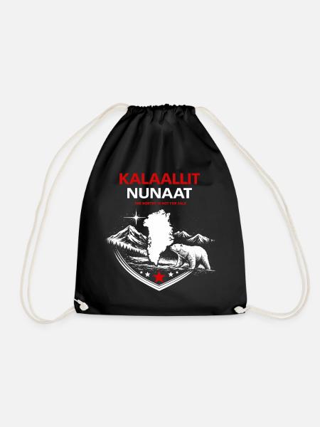Kalaallit Nunaat - Grönland Natur & Protest Motiv - Turnbeutel - Schwarz