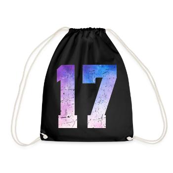 Ausgabe 17 – 17. Jubiläumsgeschenk - Turnbeutel - Schwarz - Vorne