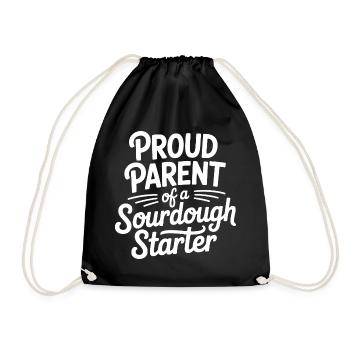 Parent fier d’un levain au levain - Sac de sport léger - noir - Devant