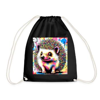 hérisson - Sac de sport léger - noir - Devant