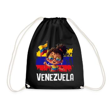 Venezuela Flagge Stolz & Heimat Venezuela - Turnbeutel - Schwarz - Vorne