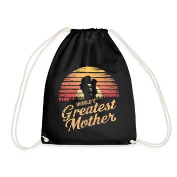 La plus grande mère du monde - Sac de sport léger - noir - Devant