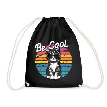 Lunettes de soleil rétro pour chat Be Cool - Sac de sport léger - noir - Devant