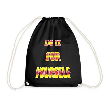 Do it star - Drawstring Bag - black - Front
