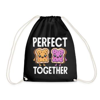 Look Partner Beurre de Cacahuète & Confiture Design - Sac de sport léger - noir - Devant