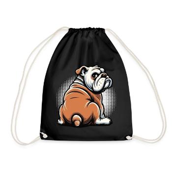 English Bulldog Bully Bully Owner Bullyfan - Drawstring Bag - black - Front