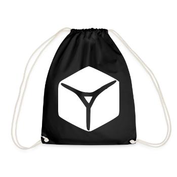 Glaçons blancs cadeau - Sac de sport léger - noir - Devant