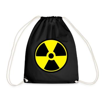 Radioactive Warning - Drawstring Bag - black - Front