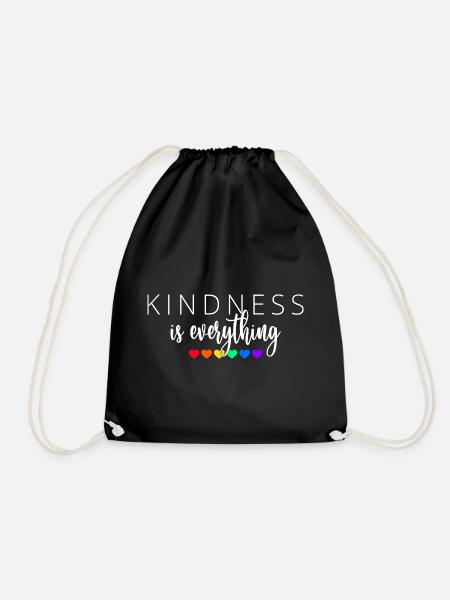 Kindness is Everything - Turnbeutel - Schwarz