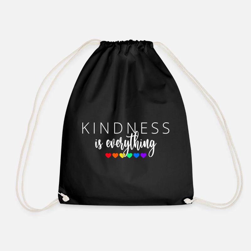Kindness is Everything - Turnbeutel - Schwarz