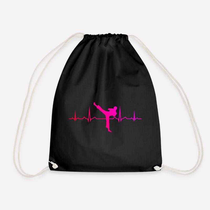 Kickbox Damen Boxing Kickboxer Kickboxing - Turnbeutel - Schwarz