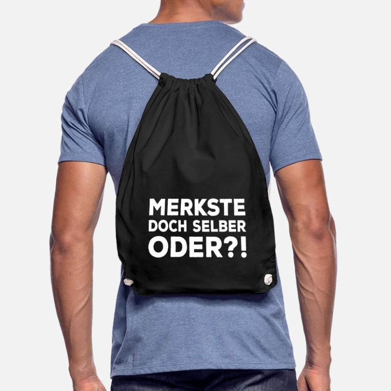 Merkste Doch Selber Oder ?! Lustiger Sarkasmus Fun Turnbeutel
