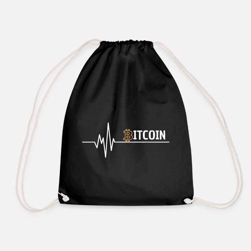 Ich liebe bitcoin - Richkid digital cryptopunk - Turnbeutel - Schwarz