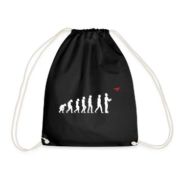 Evolution de l’homme pilote de drone - Sac de sport léger - noir - Devant