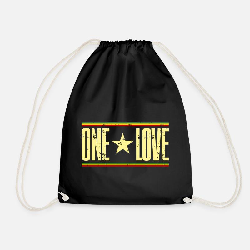 on aime le reggae - Sac de sport léger - noir