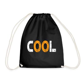 Cool, modern und jung - Turnbeutel - Schwarz - Vorne