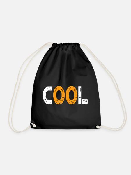 Cool modern and young - Drawstring Bag - black